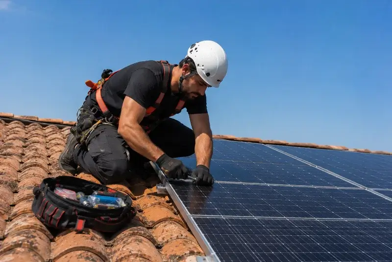 Maintenance et monitoring de panneaux solaires à la Chapelle-Chaussée